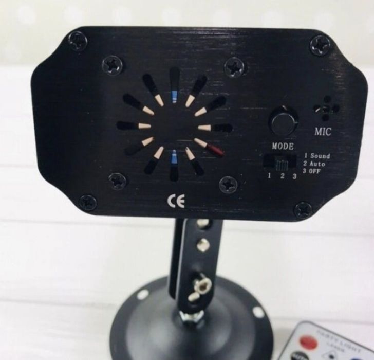 Стробоскоп PARTY LIGHT лазерне шоу, пульт управління, 8 режимів світін