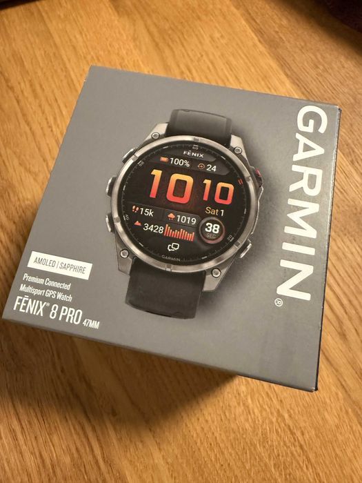 Garmin fēnix 8 Pro 47 mm AMOLED Sapphire – NOWY, FABRYCZNIE ZAPAKOWANY