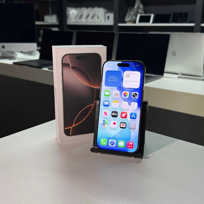 Смартфон iPhone 16 Pro 2024 Desert Titanium на 128ГБ, ГАРАНТІЯ 90078