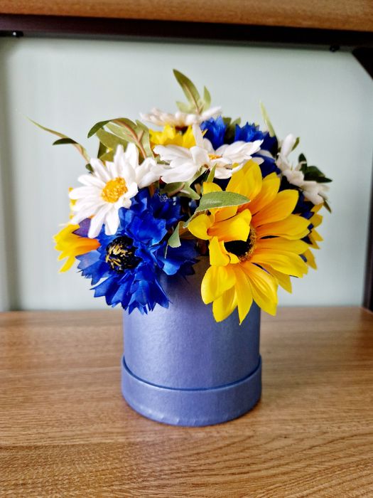 Flower box lato sztuczne kwiaty