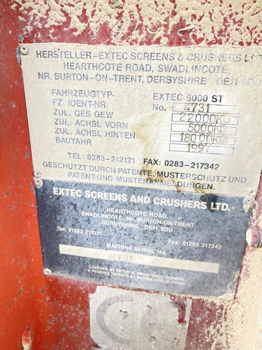 Przesiewacz extec 5000 Deutz Bf4M 1012c 72kw