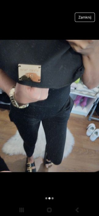 Czarny elegancki kombinezon paparazi fashion  komunia przyjecie s