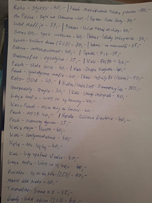 Kolekcja płyt CD Rap/Hip Hop/ Pop/ Szanty