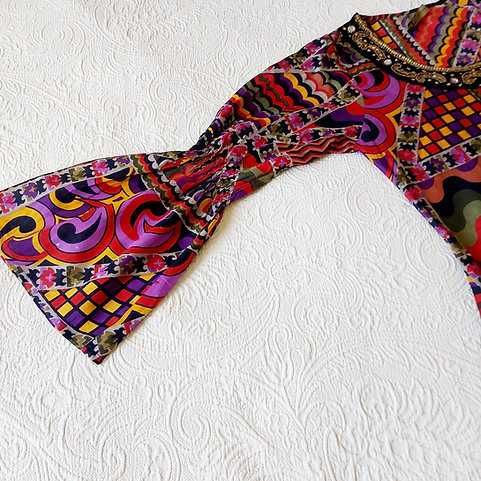 Camisa comprida multicolor