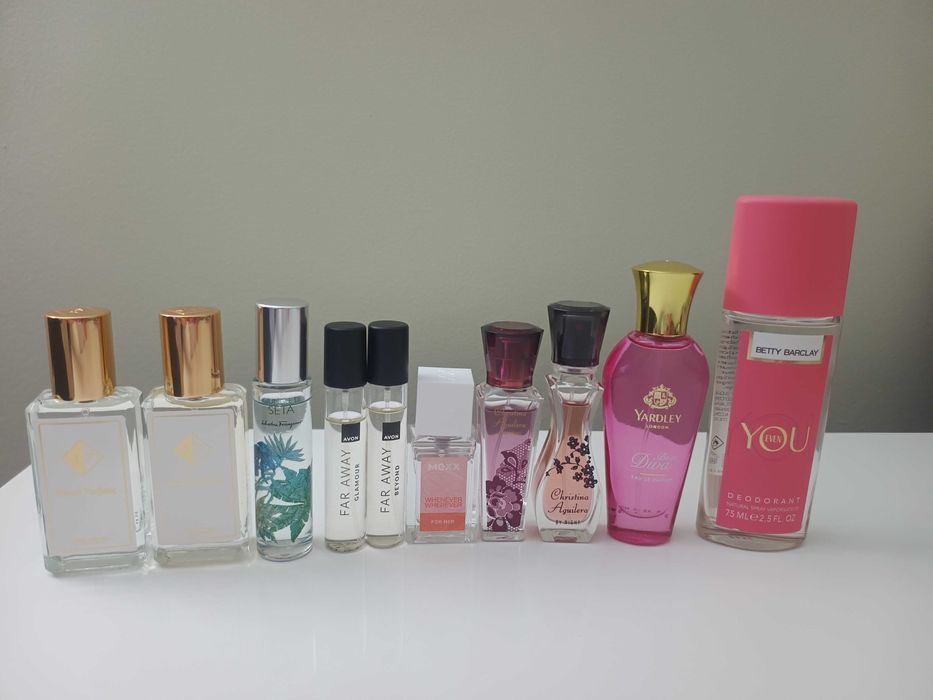 Perfumy Aguilera, Yardley, Avon,Betty Barclay, Ferragamo