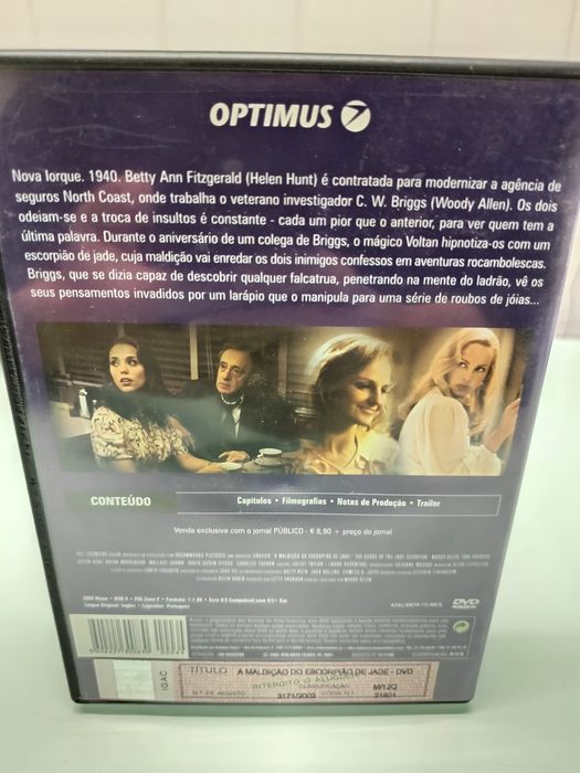DVD a maldição do escorpião de jade