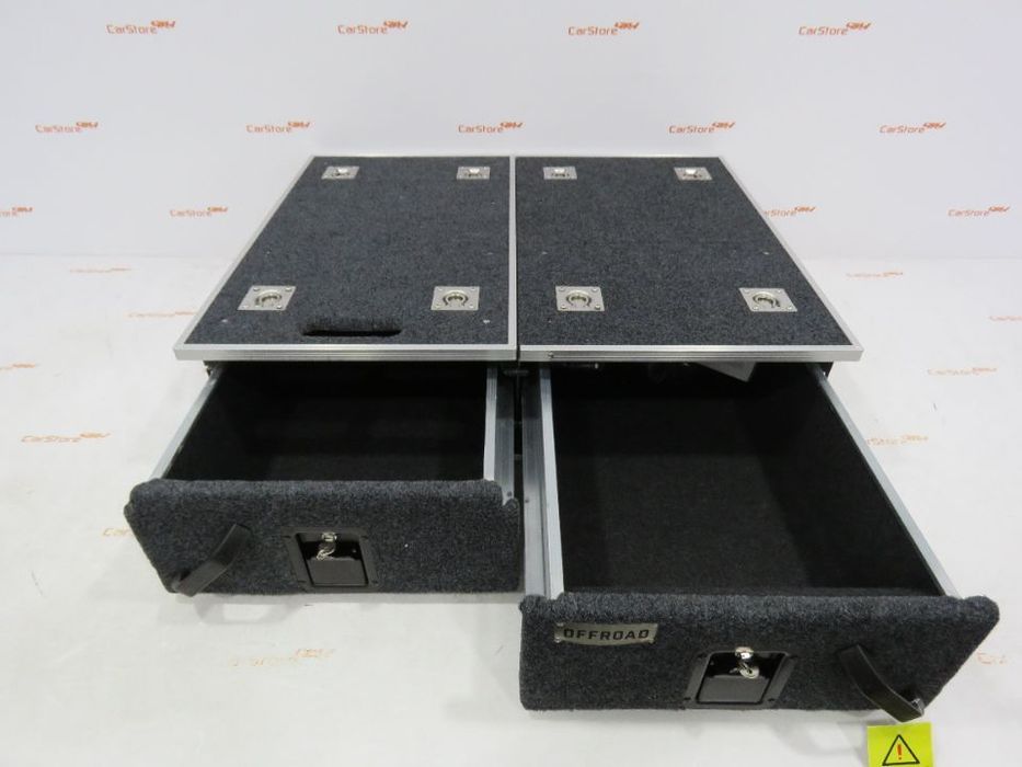 Conjunto Gavetas Para Jipe+Pick Up 4x4 Overland C Base deslizante 800