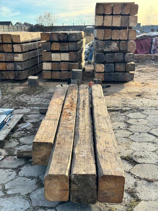 Stare belki ciosane siekierą dekoracyjne 15–20+ cm | suszone | rustykalne