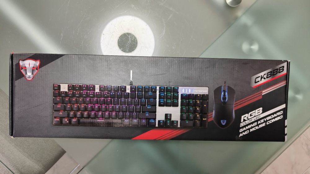 Teclado mecânico RGB + Mouse RGB  MotoSpeed ​​CK888