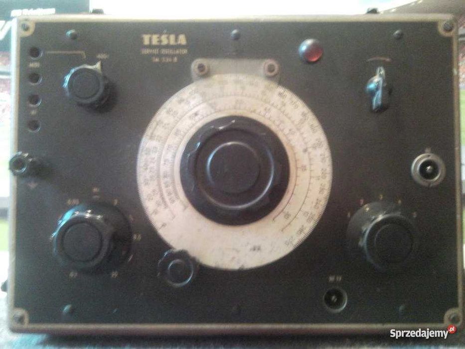 Urządzenie pomiarowe Tesla-534B.Oscylator z 1955r.