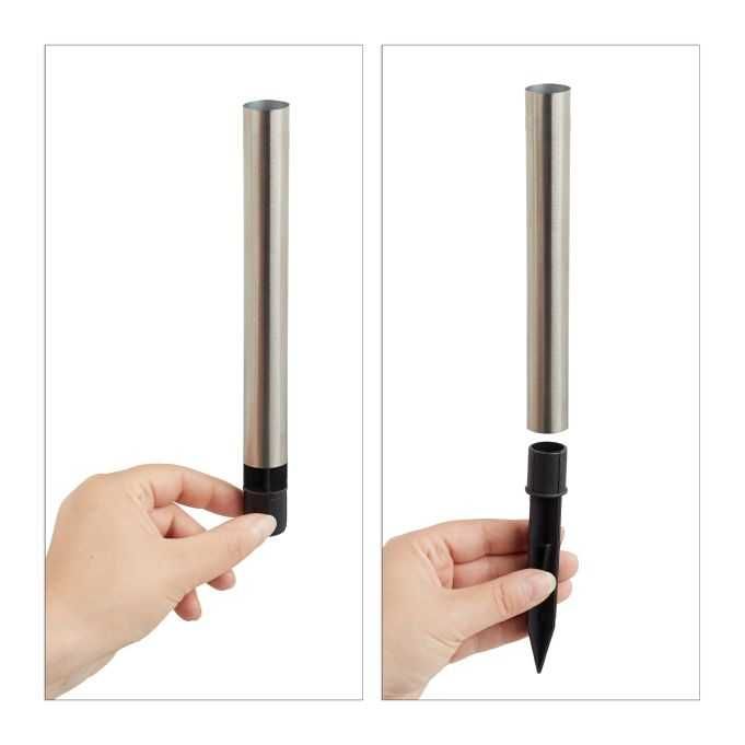 lampy solarne zestaw 6 szt. zmieniające kolor wys. 40cm