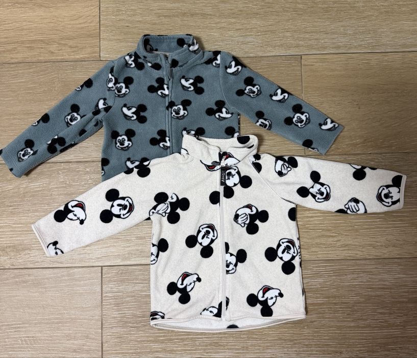 Флісова кофта MICKEY MOUSE Міккі Маус Disney h&m, c&a, 80 см, 9-12 міс