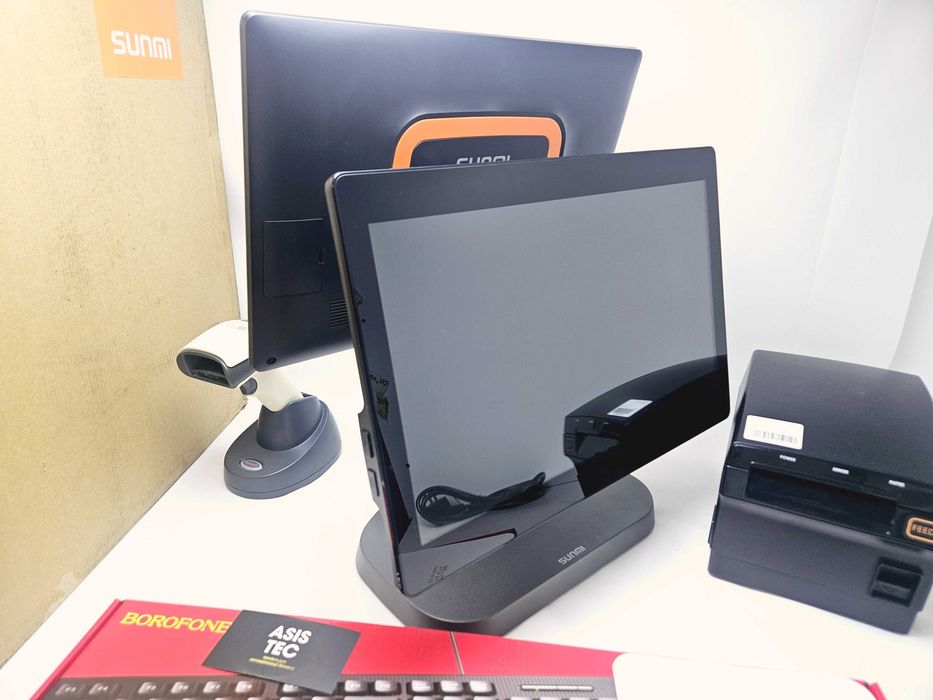 НОВИЙ Sunmi T2 Lite T3523 Android 7 POS термінал, 2 екрани по 15.16" FHD, 2Gb/16Gb Sim карта