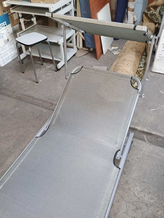 Leżak aluminiowy / łóżko polowe, składane