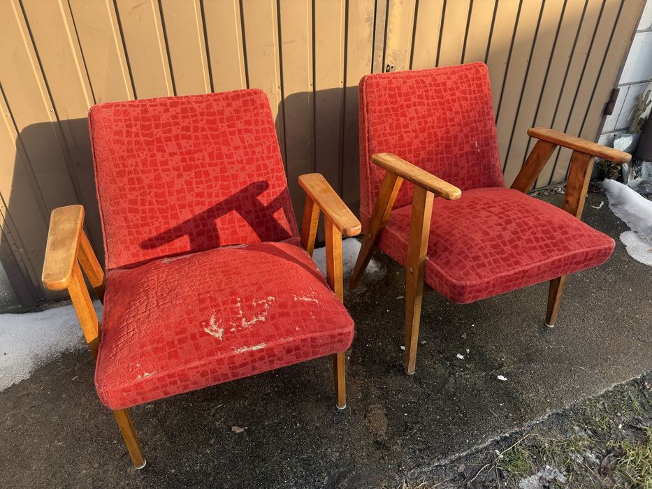 Fotel Chierowski / vintage prl / do renowacji