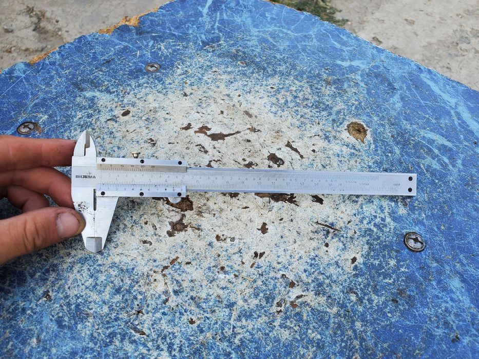 штангенциркуль biltema  дюймовый метрический 200мм Германия