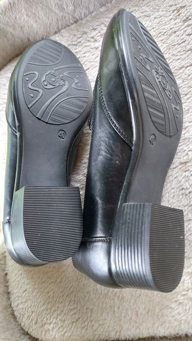 Buty skórzane czarne