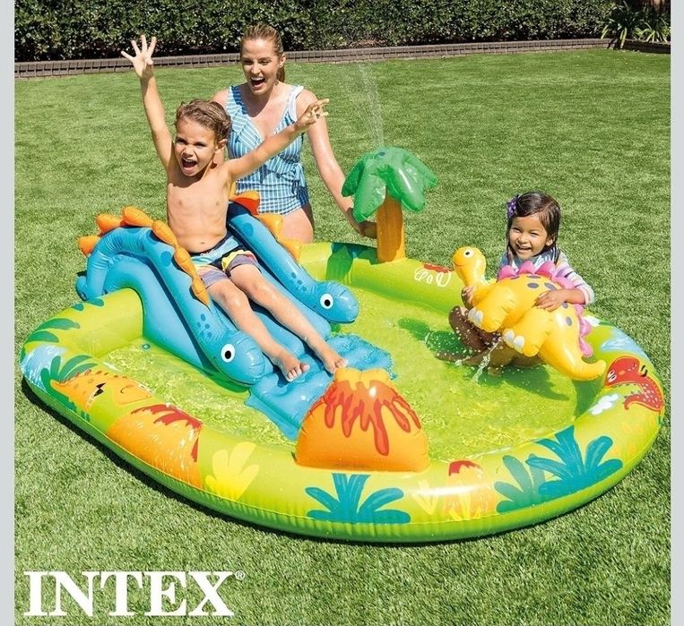 Intex 57166Np Nadmuchiwany Plac Zabaw basen Wielokolorowy, 143 litry
