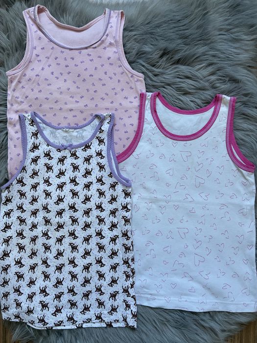 Zestaw podkoszulek dziewczęcych 122