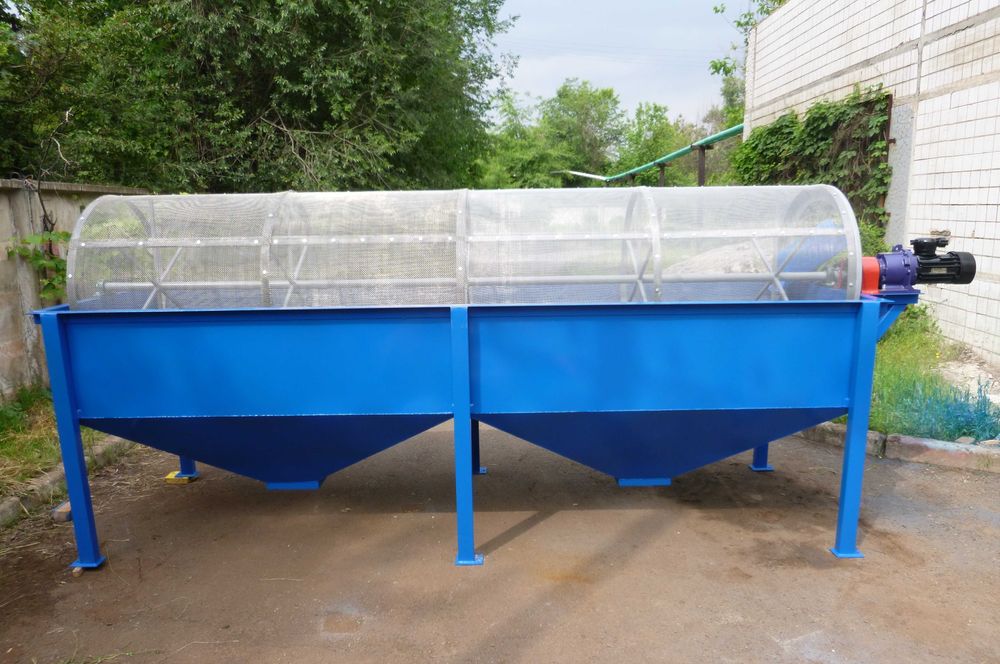 Барабанний просіювач, просеиватель барабанный, грохот барабанний