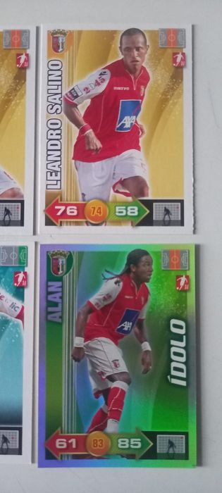 6 cartas Adrenalyn 2010-11 Braga