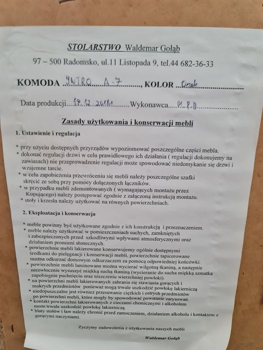 Komplet mebli do salonu marki Gołąb (4 meble)