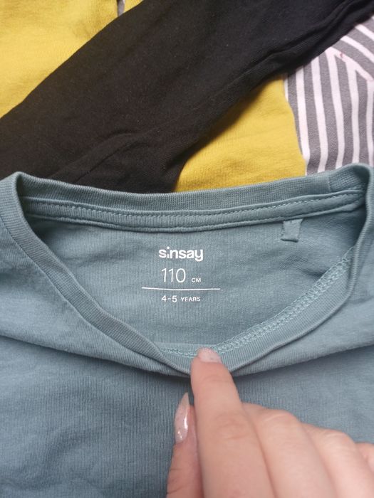 Zestaw 3 koszulki 110 cm sinsay
