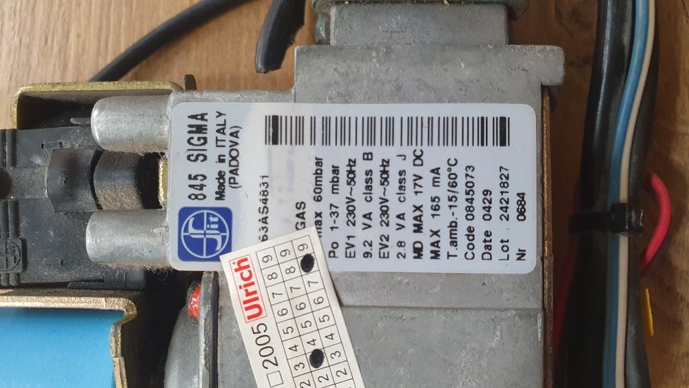 Zespół blok gazowy Sigma 845 Ulrich