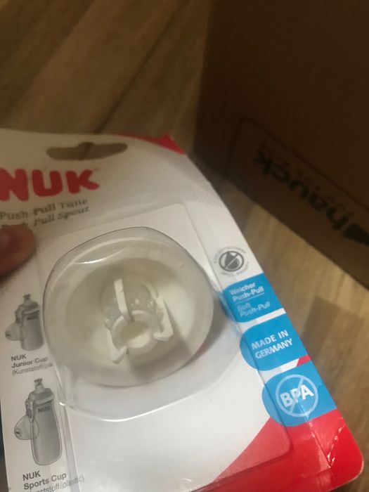 Новые сменные насадки Nuk соски на поильники бутылочки пляшечки змінні