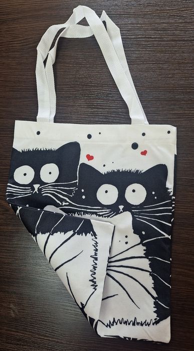 Сумка - шопер  з котиками