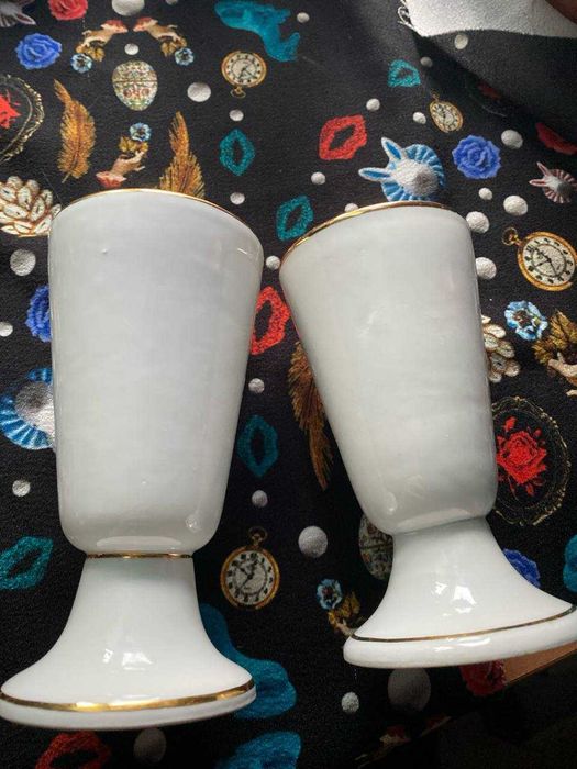 Порцелянові чаші Мазагран з малюнками, Франція, 2 шт