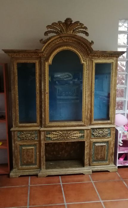 Vitrine antiga lacado