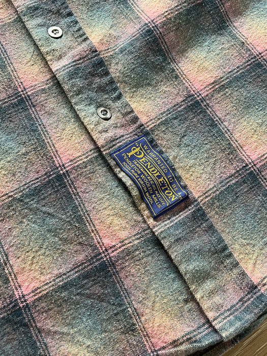 VERY RARE MAISON MARGIELA pendletton flannel shirt aw2020 white label number runway archive фланелева сорочка рубашка
