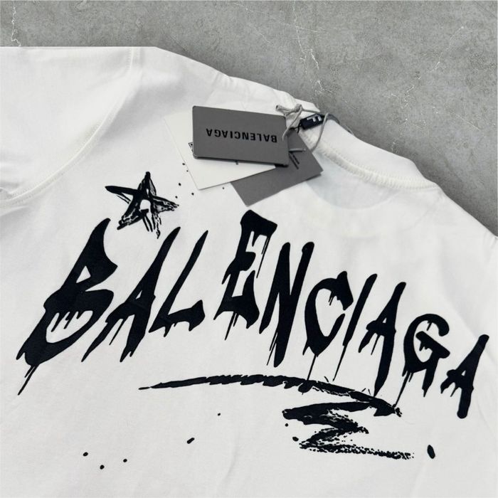 T-shirt męski koszulka BALENCIAGA BIAŁA S