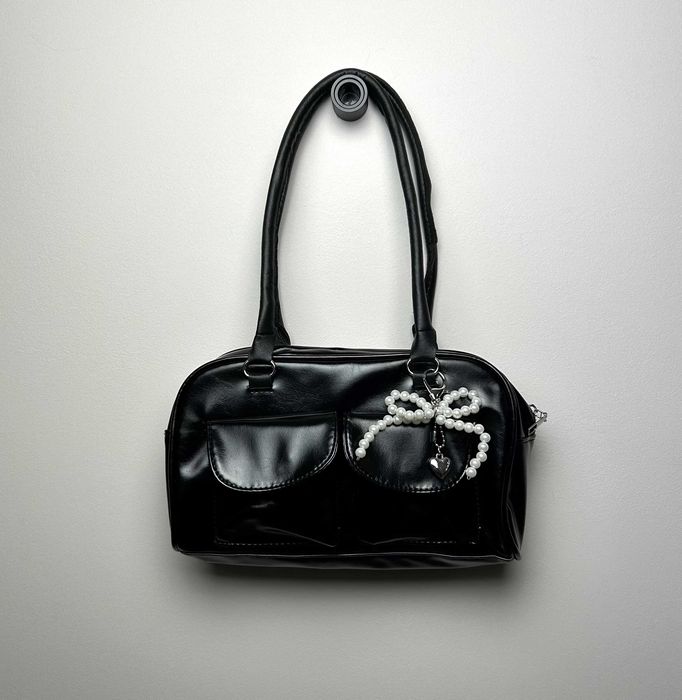 Czarna torebka typu Tote Retro