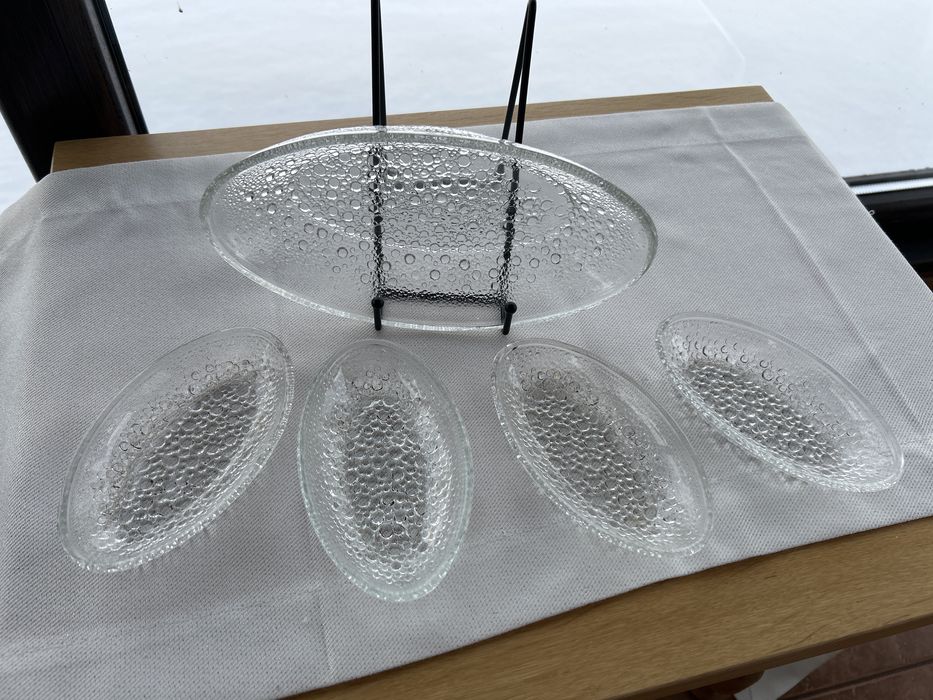 Komplet polmiski salaterki sledziowki asteroid zabkowice stare szklo