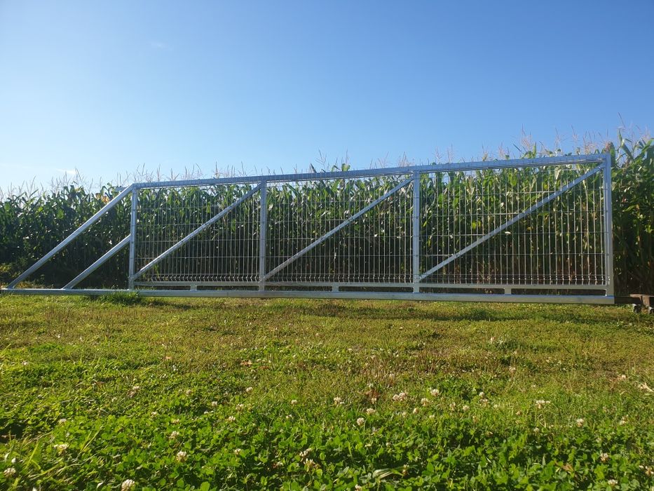 Schody balustrady Brama przesuwna bramy przesuwne 3 4 5m ocynk panel 3