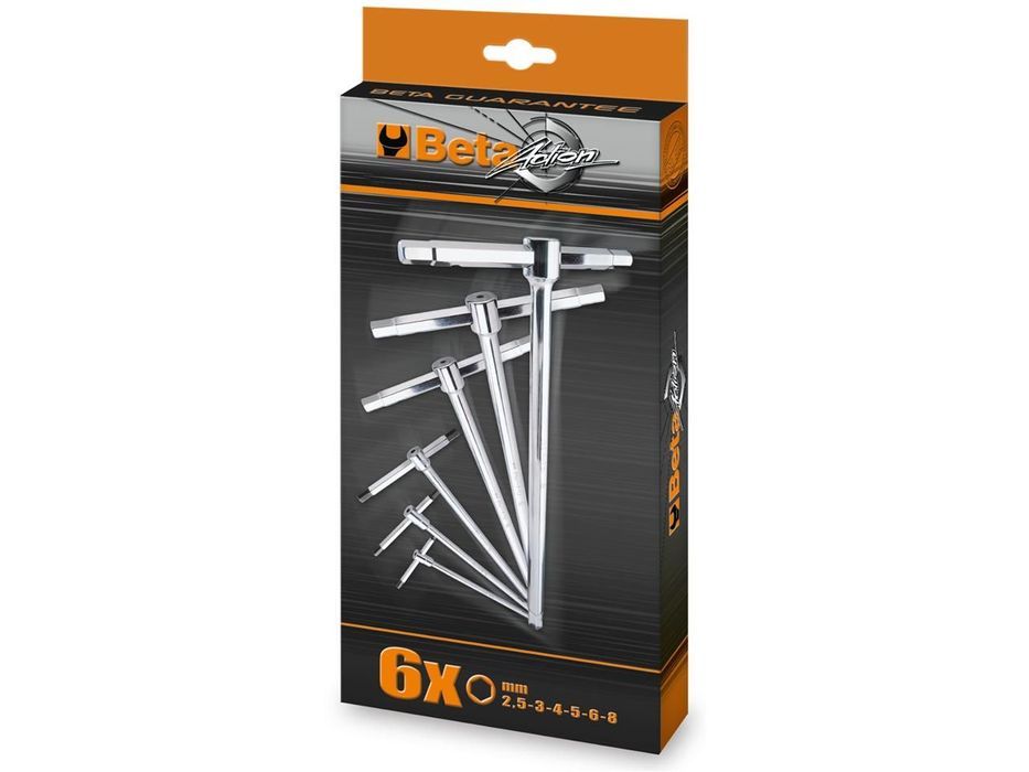 beta set of 6 male 6 points t-handle wrenches 55000073