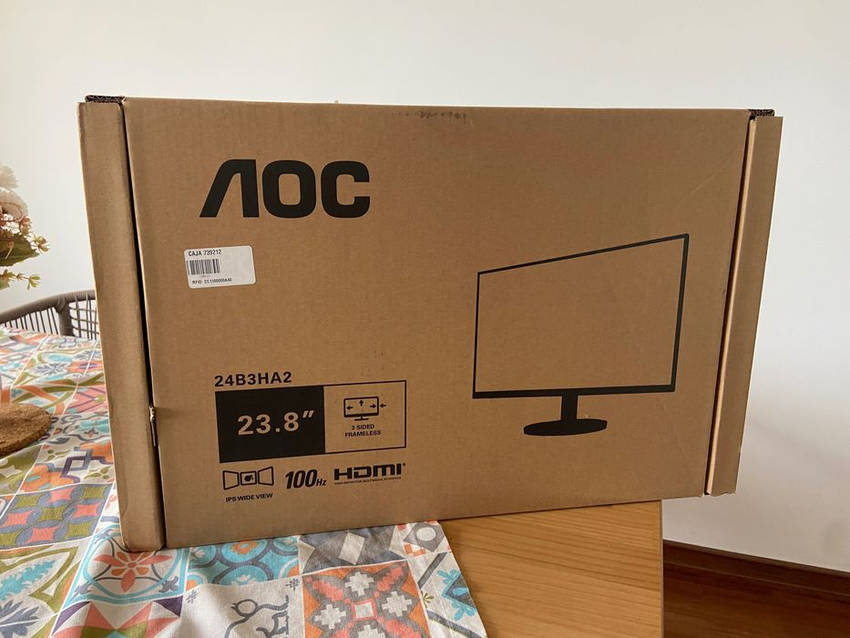 Monitor NOVO - AOC - 24B3Ha2 (24'' - Full HD - IPS - 1 ms - Preto)