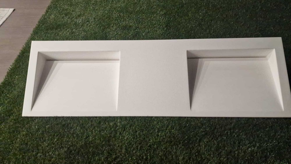 Rebaixa de preço - Lavatório duplo Carga Mineral - Novo