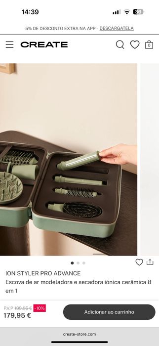 Modelador e secador de cabelo