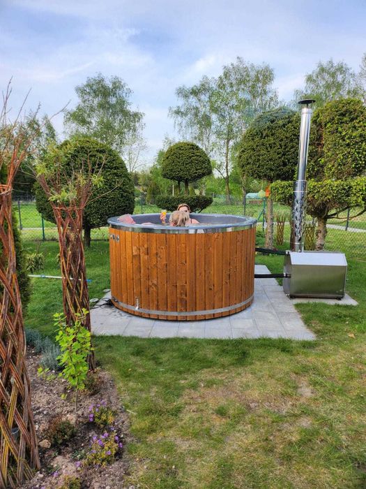 Beczka Kąpielowa Balia Ogrodowa Sauna Bania Ruska Hydro Jacuzzi Led
