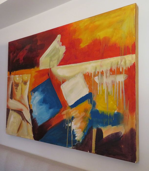 Quadro Óleo s/b tela