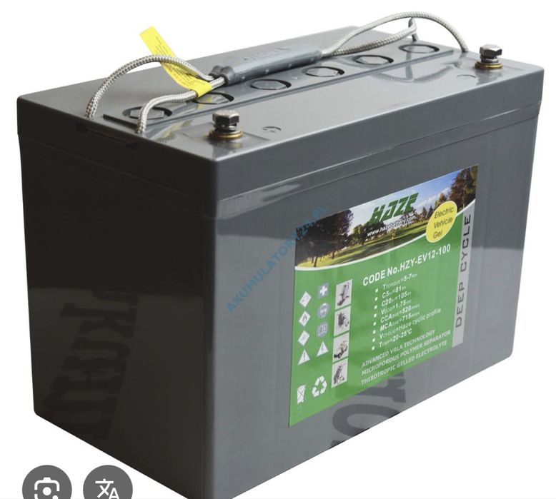 Akumulator żelowy HAZE HZY EV12 12V 105AH EV100 EV 100