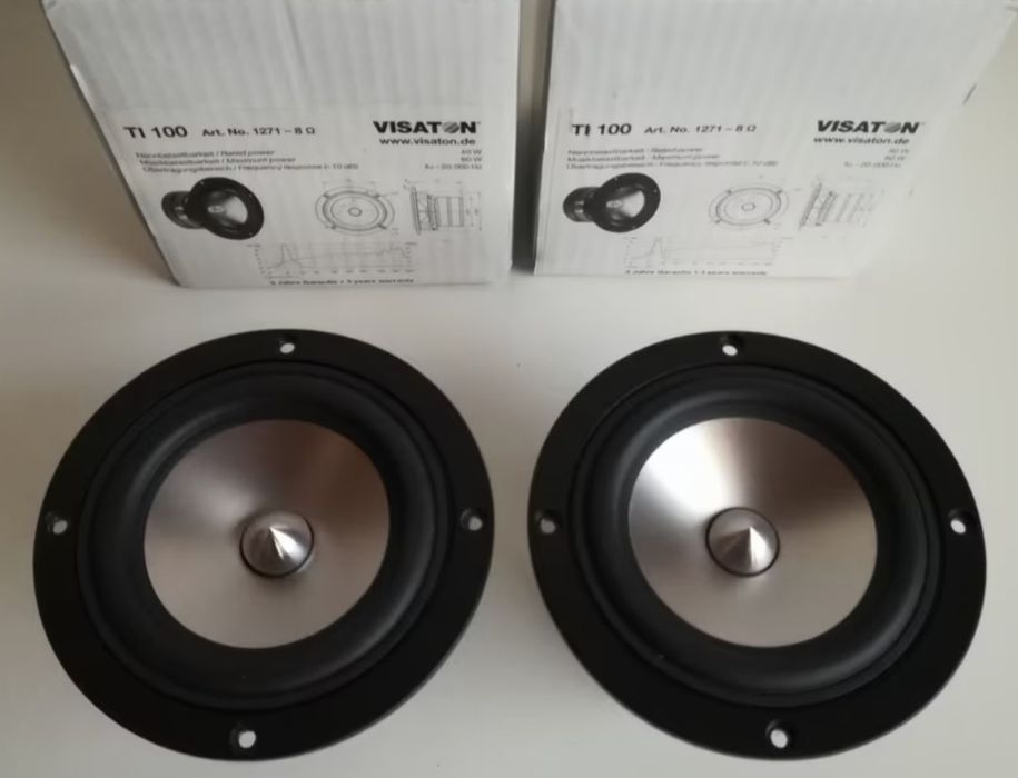 2 Altifalantes high end hifi Visaton Ti 100 novos em caixa