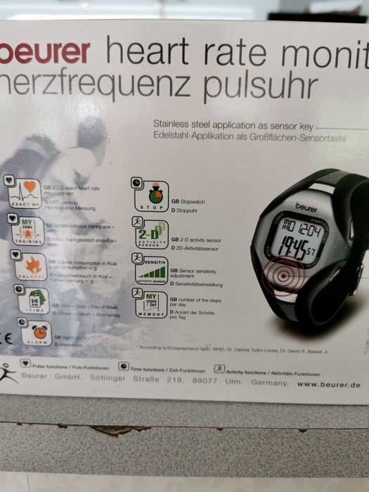 Zegarek beurer pm18 z pulsometrem i wieloma dodatkowymi funkcjami