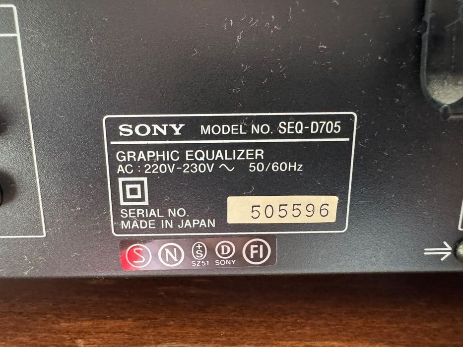 Equalizer Sony SEQ-D705