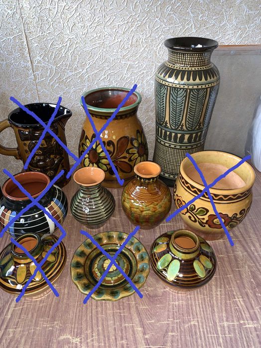 Майолика ваза кувшин глечик пепельница тарелка ЛКСФ: 433 грн