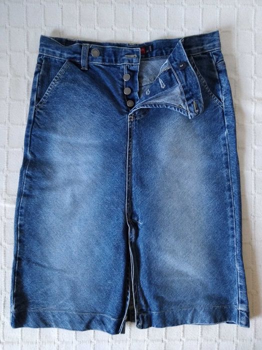 Saias Ganga Azuis Queen Blue Jeans 34