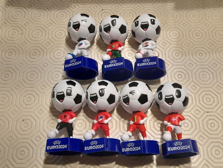 Bonecos EURO 2024 UEFA Futebol cabeçudos da bola Topps Portugal figura